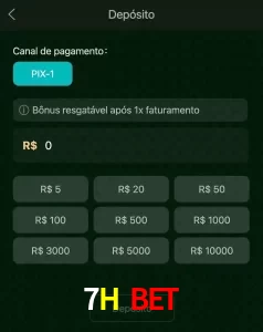 deposits 7H BET